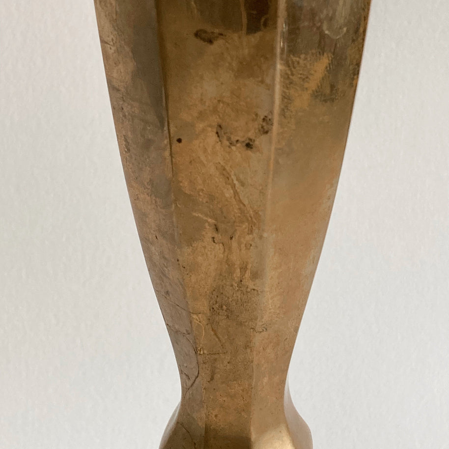 Vintage Tall Brass Pricket Candlestick - 19