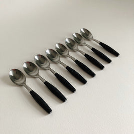 Dansk Kongo Teaspoon: Black Nylon Handle, Mid Century Modern (Germany)