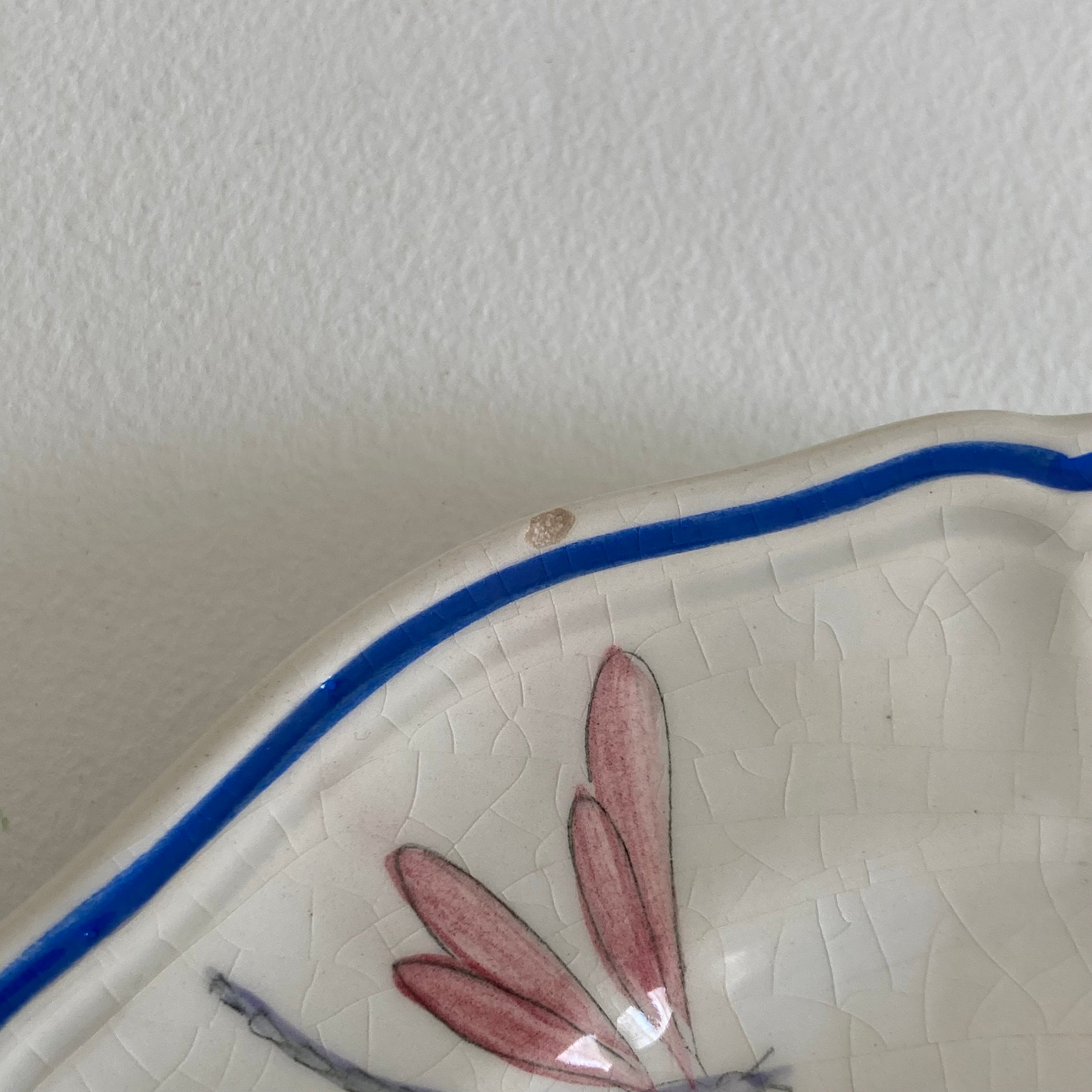 Longchamp Libellule Salad Plate: French Floral Wall Decor