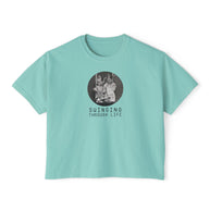'Swinging Through Life' Women's Boxy Tee