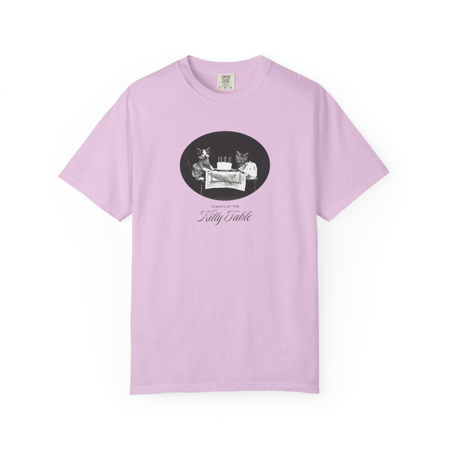 'Always at the Kitty Table' Unisex Adult Tee