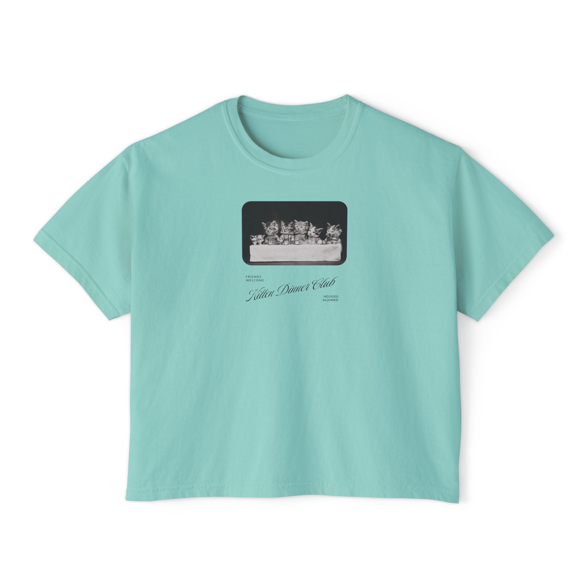 'Kitten Dinner Club' Women's Boxy Tee