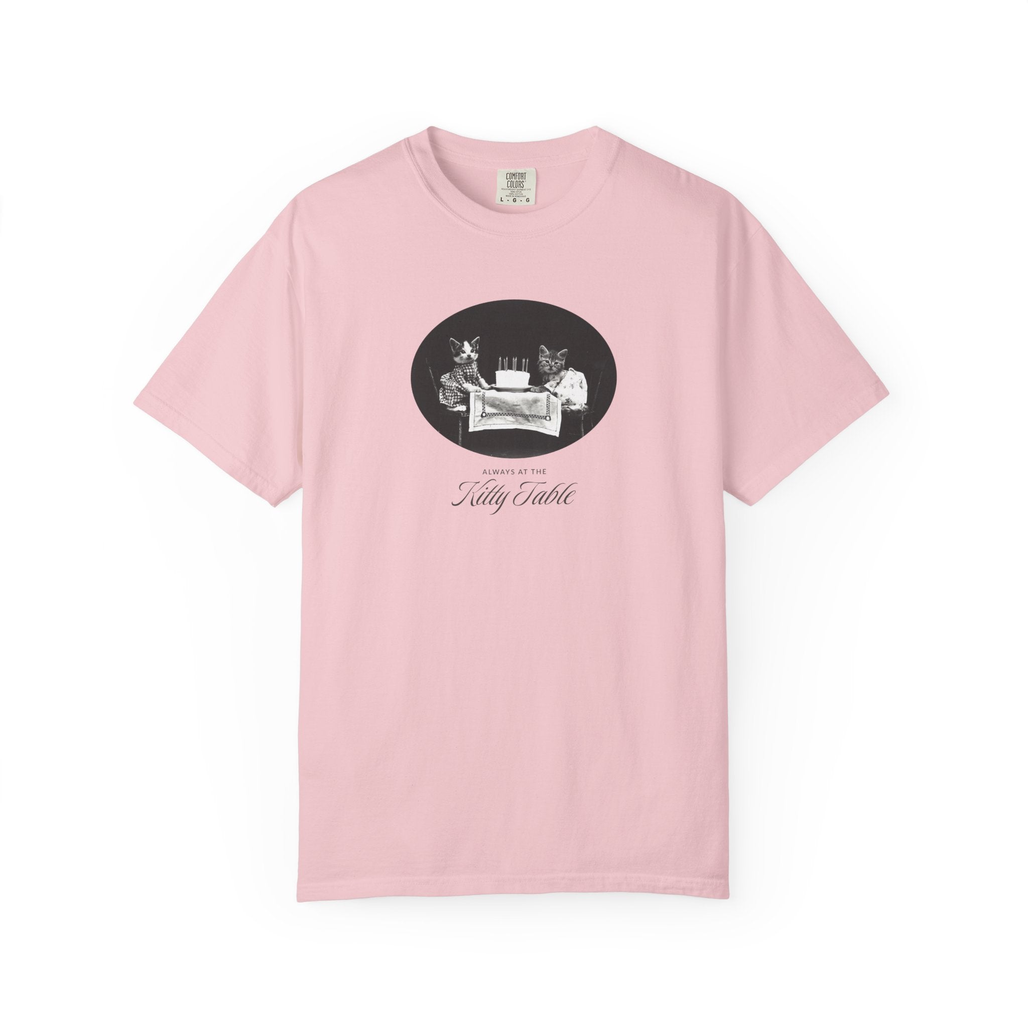 'Always at the Kitty Table' Unisex Adult Tee