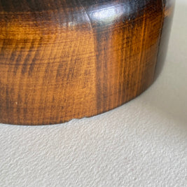 Mid-Century Wood Grain Table Lamps: High Gloss Varnish, 20th Century Pair