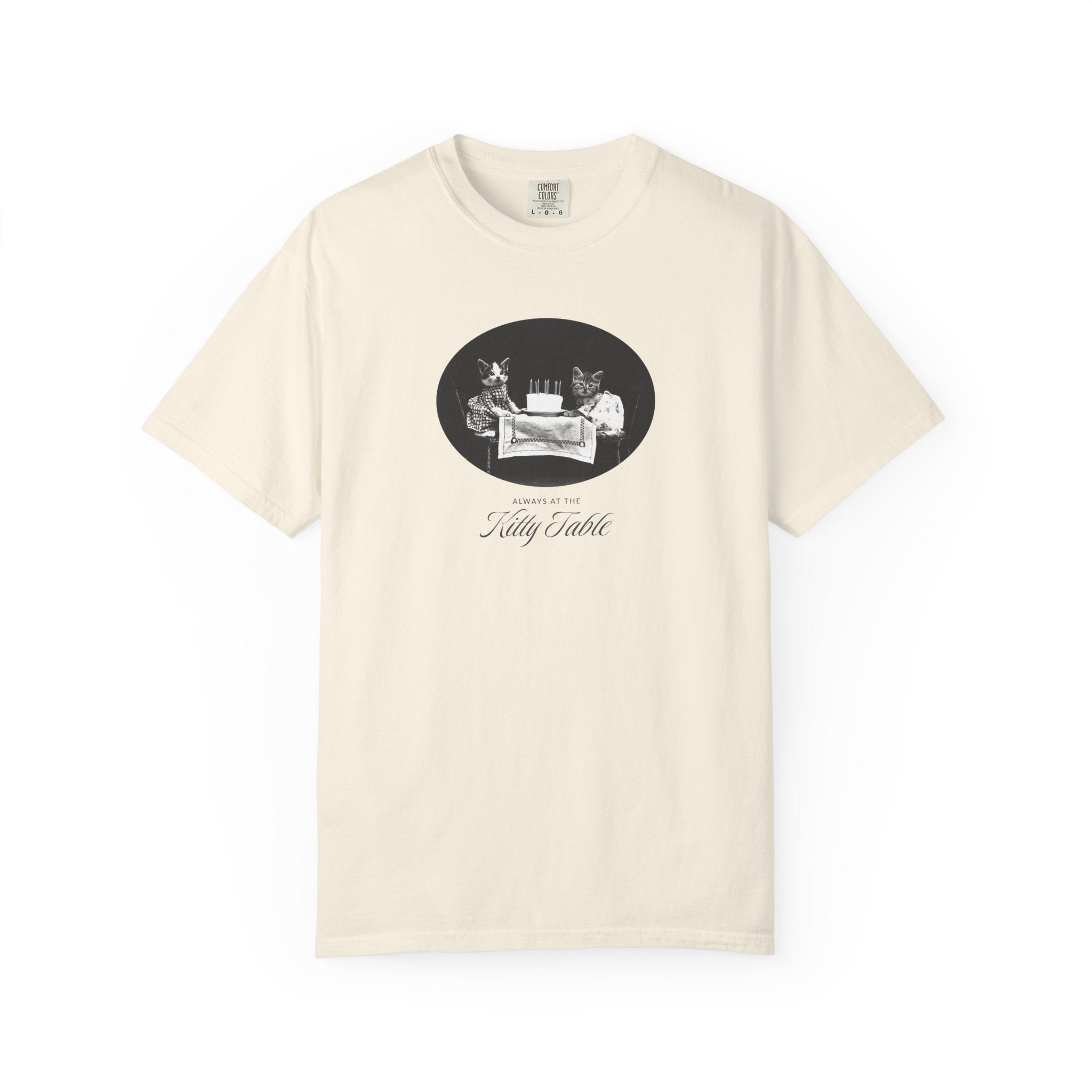 'Always at the Kitty Table' Unisex Adult Tee
