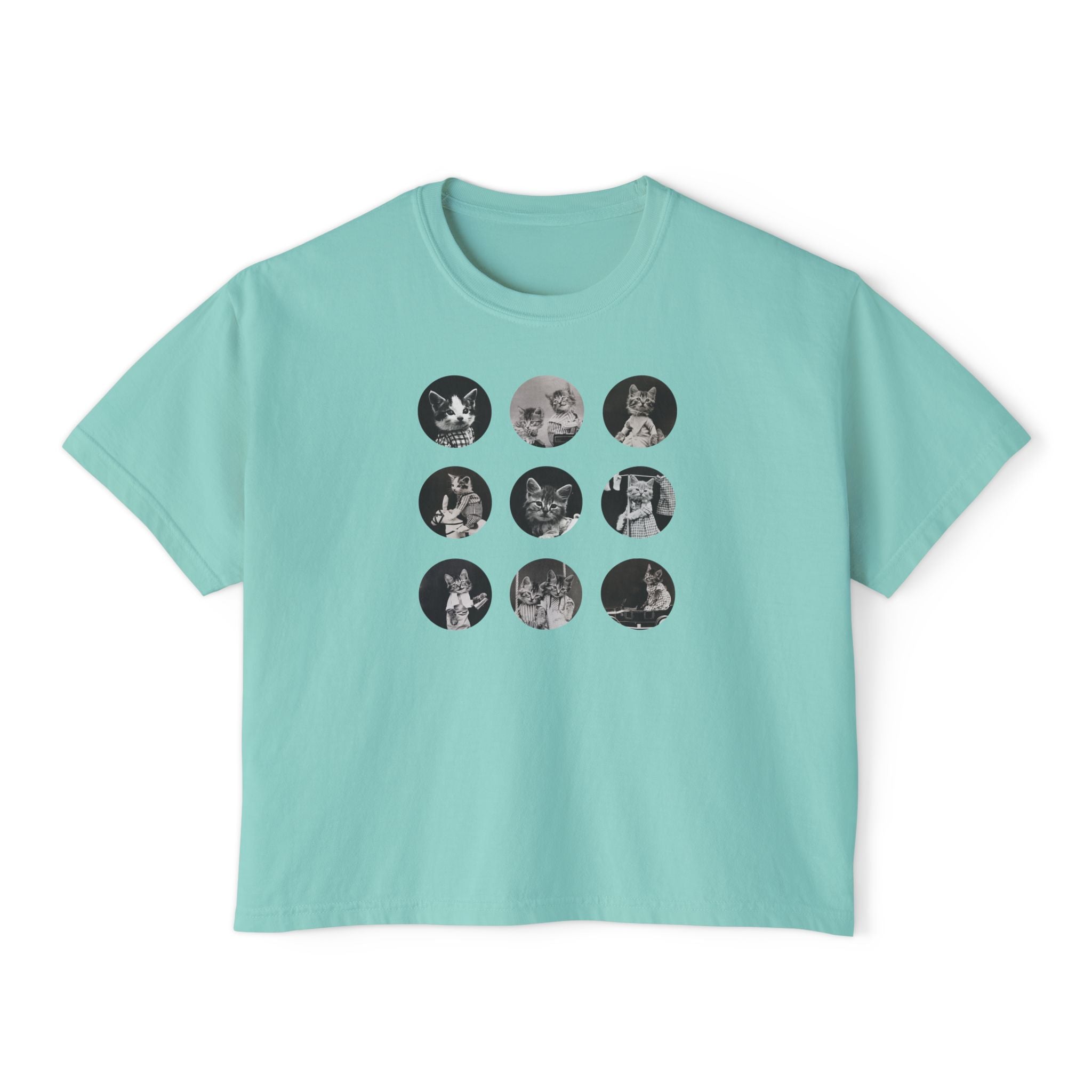 'Nine Lives' Women's Boxy Tee