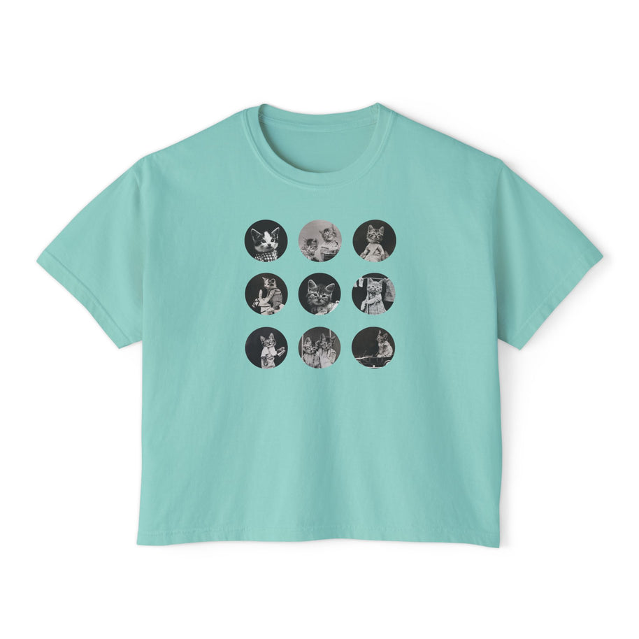 'Nine Lives' Women's Boxy Tee