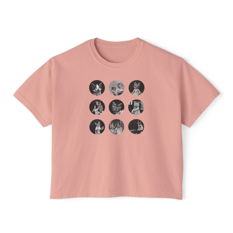 'Nine Lives' Women's Boxy Tee