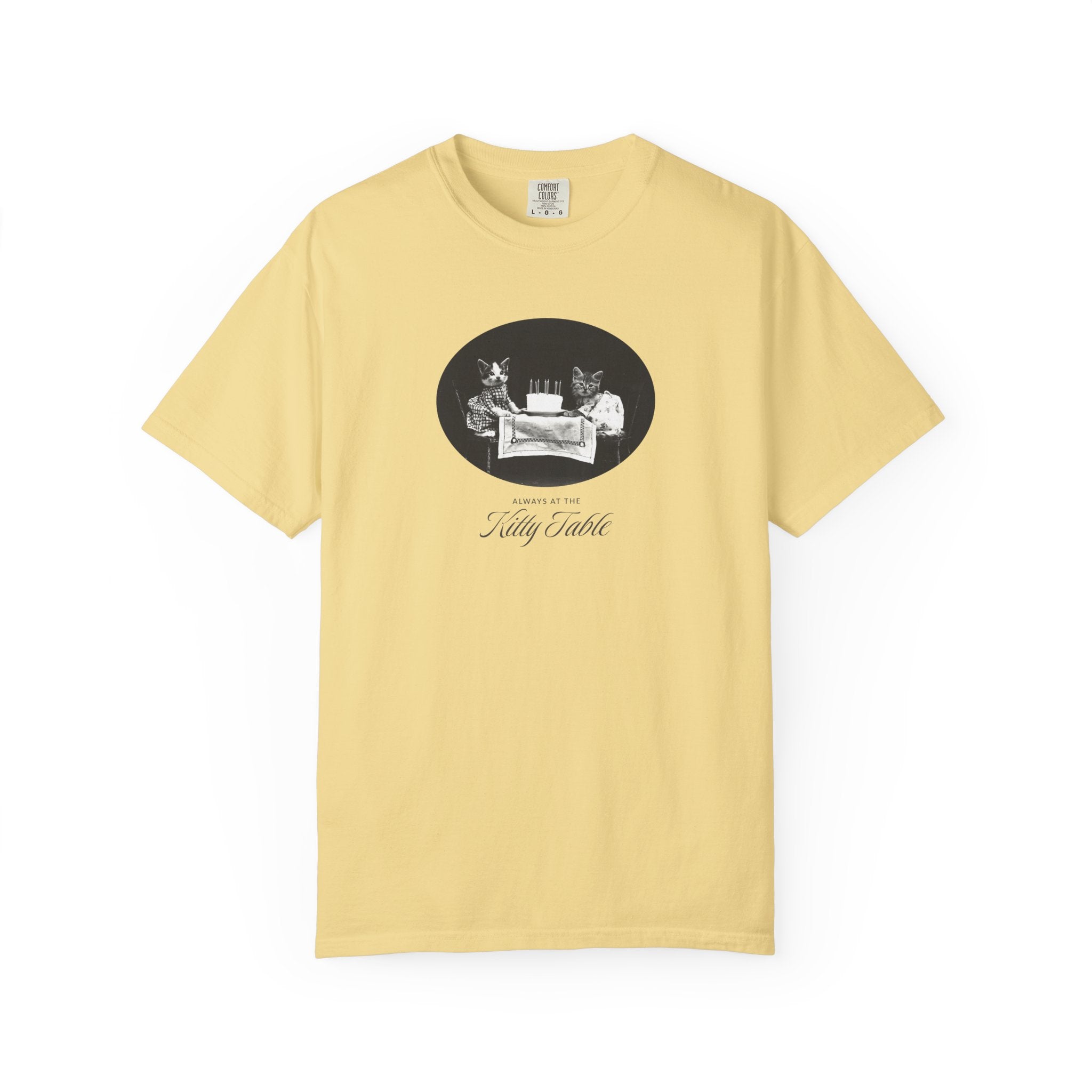 'Always at the Kitty Table' Unisex Adult Tee