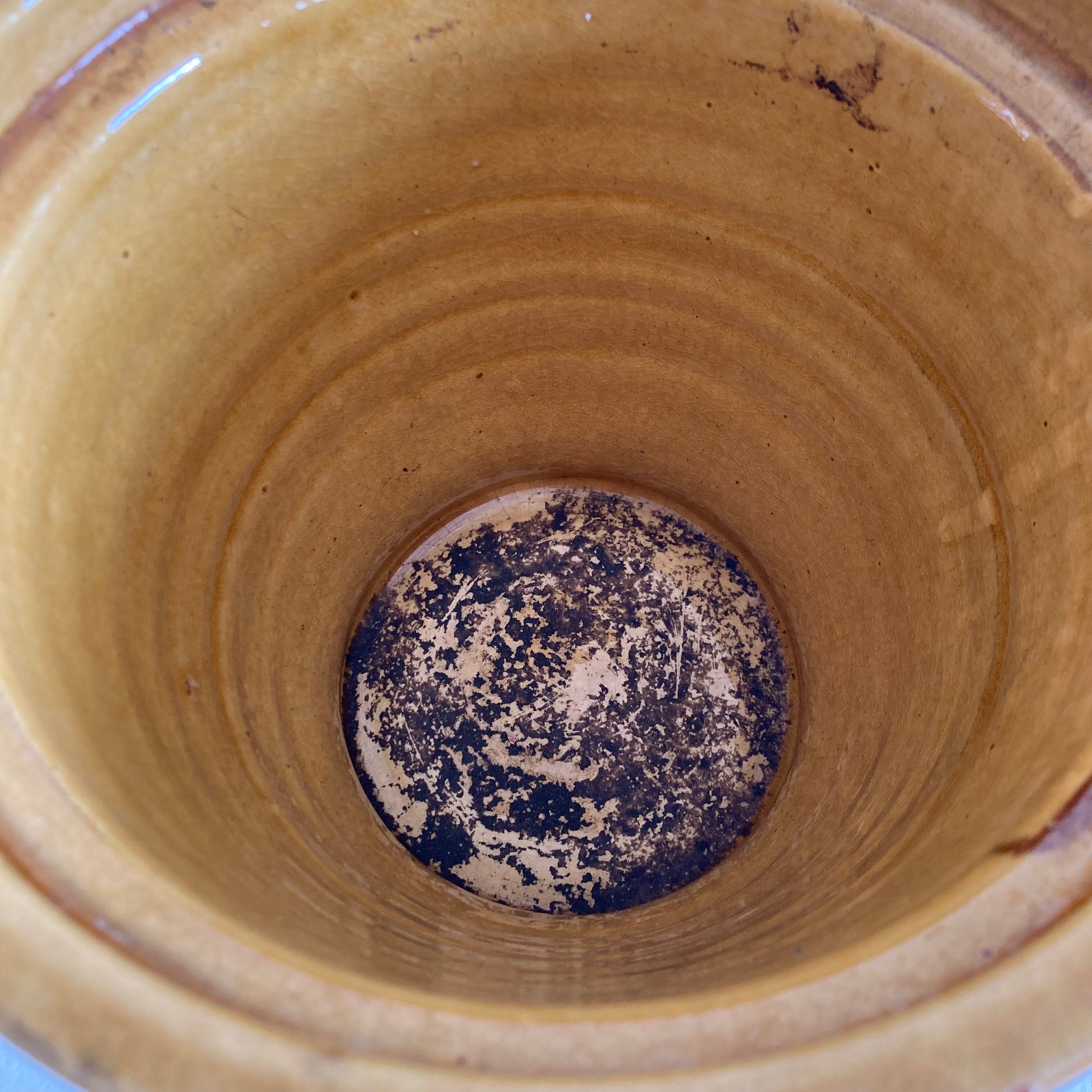 Vintage NORTERRA Terracotta Planter: Honey Crackle Glaze, Portugal
