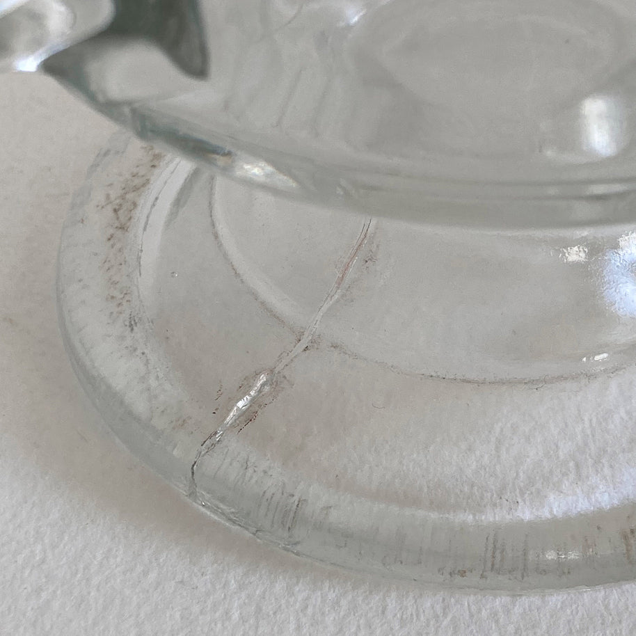 Antique EAPG Glass Pitcher: Scrollwork Patterned Creamer, 1890s