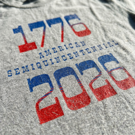 Retro Typography 1776 - 2026 Semiquincentennial T-Shirt