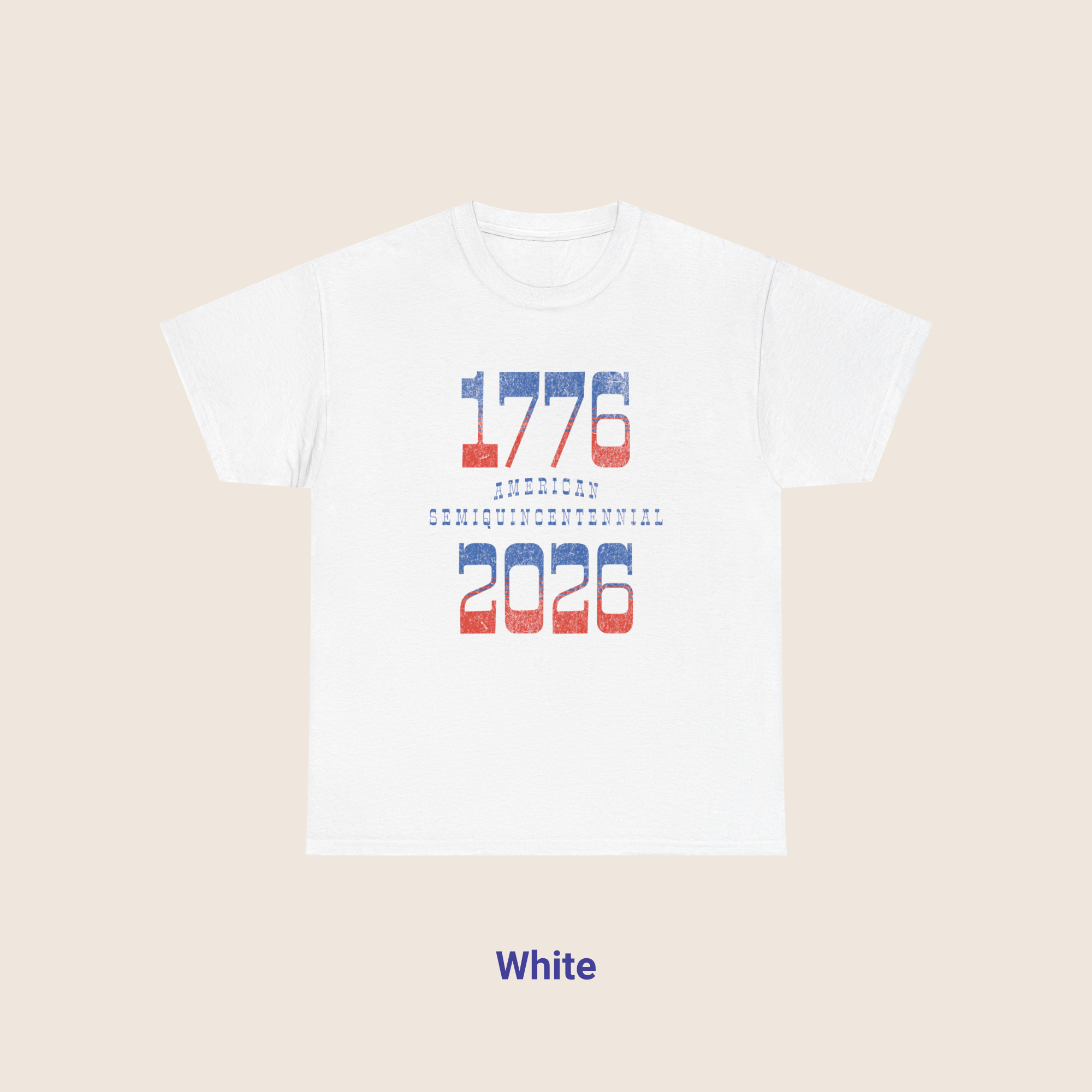 Retro Typography 1776 - 2026 Semiquincentennial T-Shirt