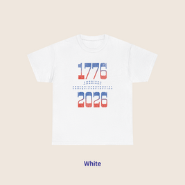 Retro Typography 1776 - 2026 Semiquincentennial T-Shirt