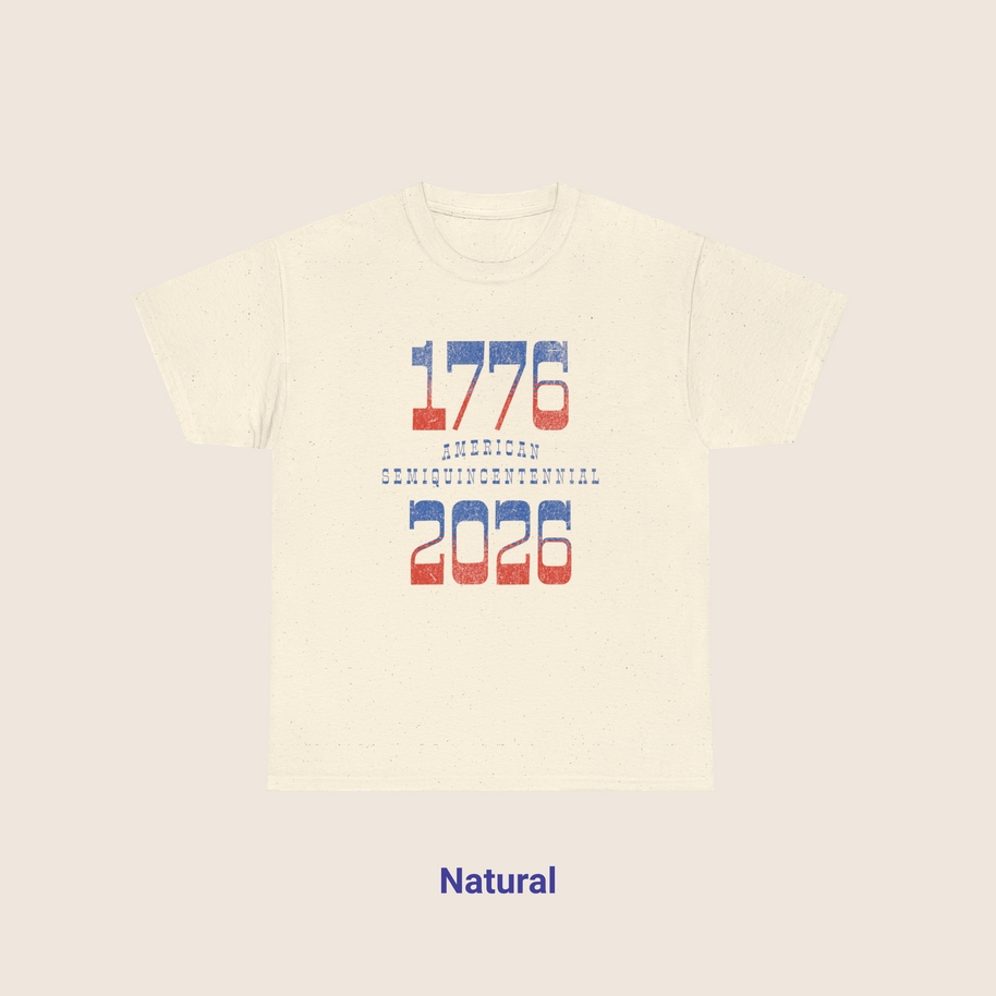 Retro Typography 1776 - 2026 Semiquincentennial T-Shirt