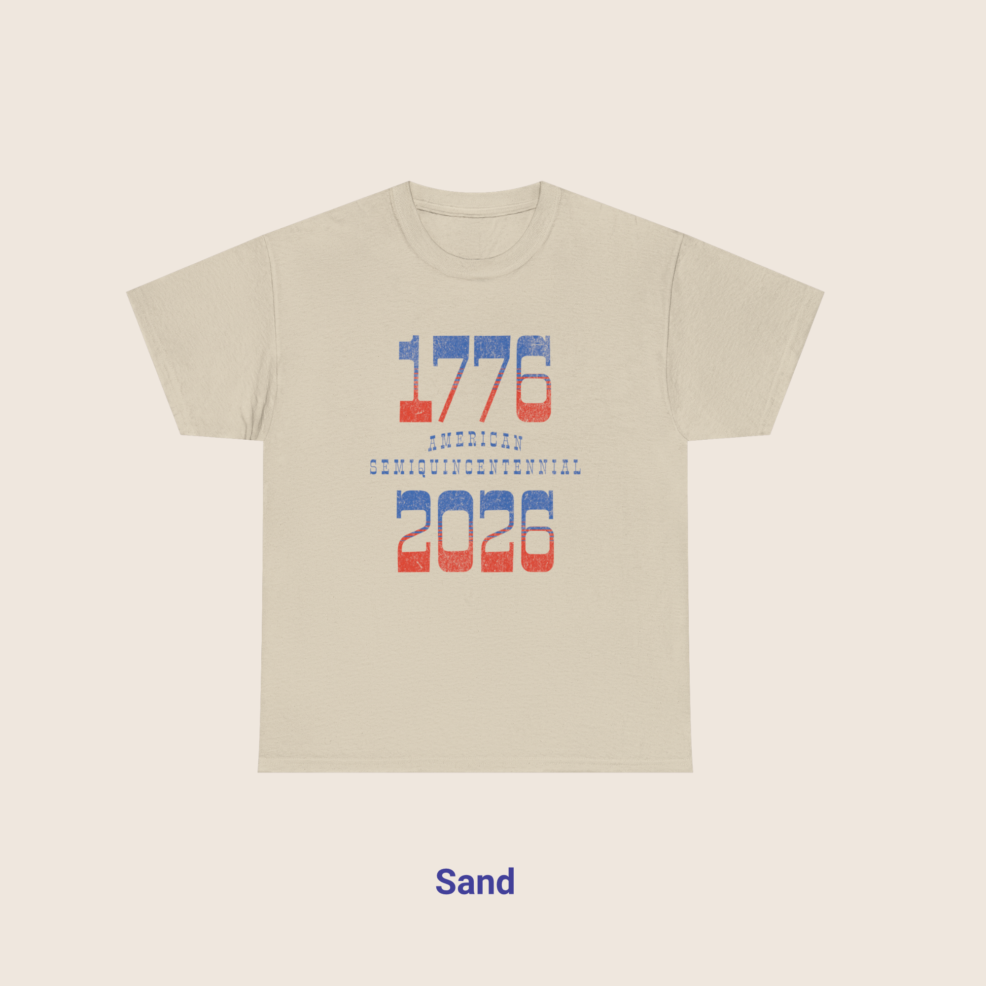 Retro Typography 1776 - 2026 Semiquincentennial T-Shirt