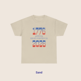 Retro Typography 1776 - 2026 Semiquincentennial T-Shirt