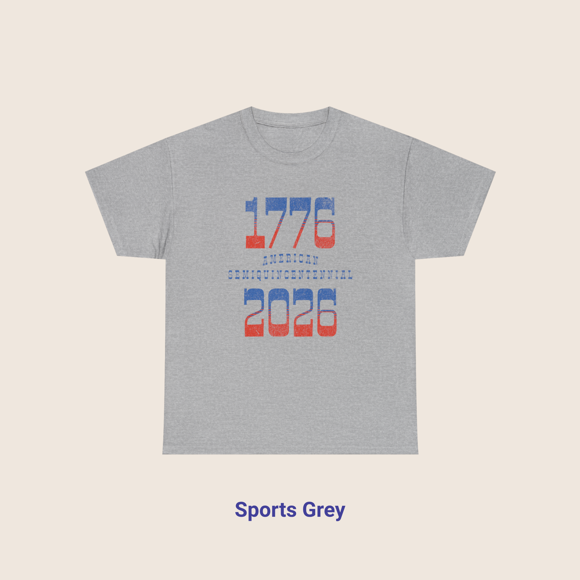 Retro Typography 1776 - 2026 Semiquincentennial T-Shirt