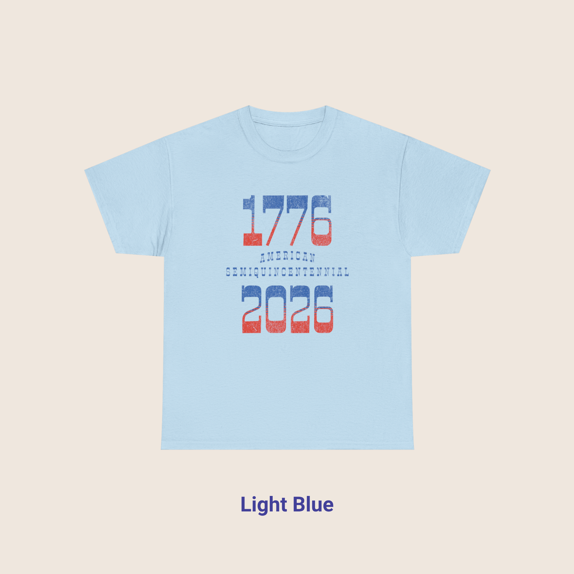 Retro Typography 1776 - 2026 Semiquincentennial T-Shirt