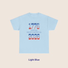 Retro Typography 1776 - 2026 Semiquincentennial T-Shirt