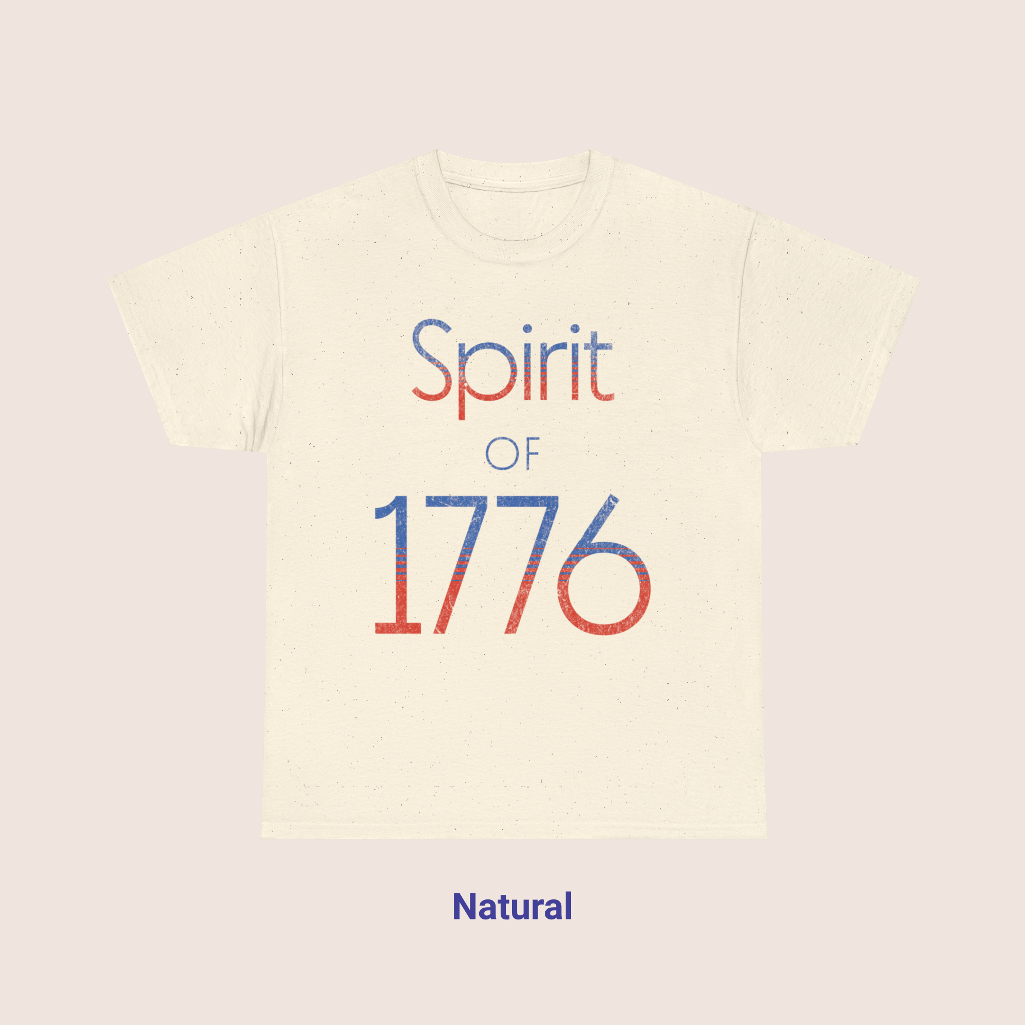 1990s Style Spirit of 1776 Distressed Graphic T-Shirt