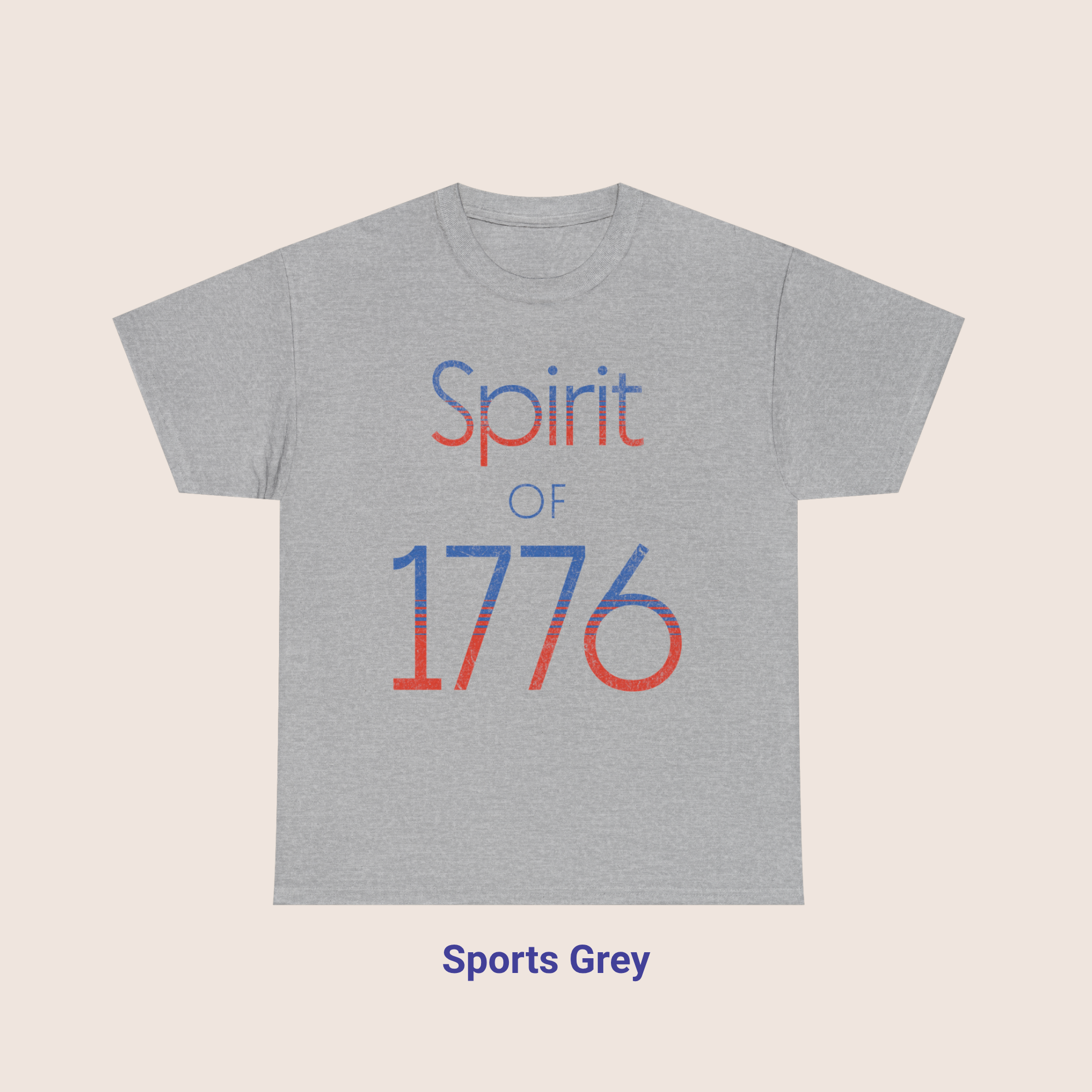 1990s Style Spirit of 1776 Distressed Graphic T-Shirt