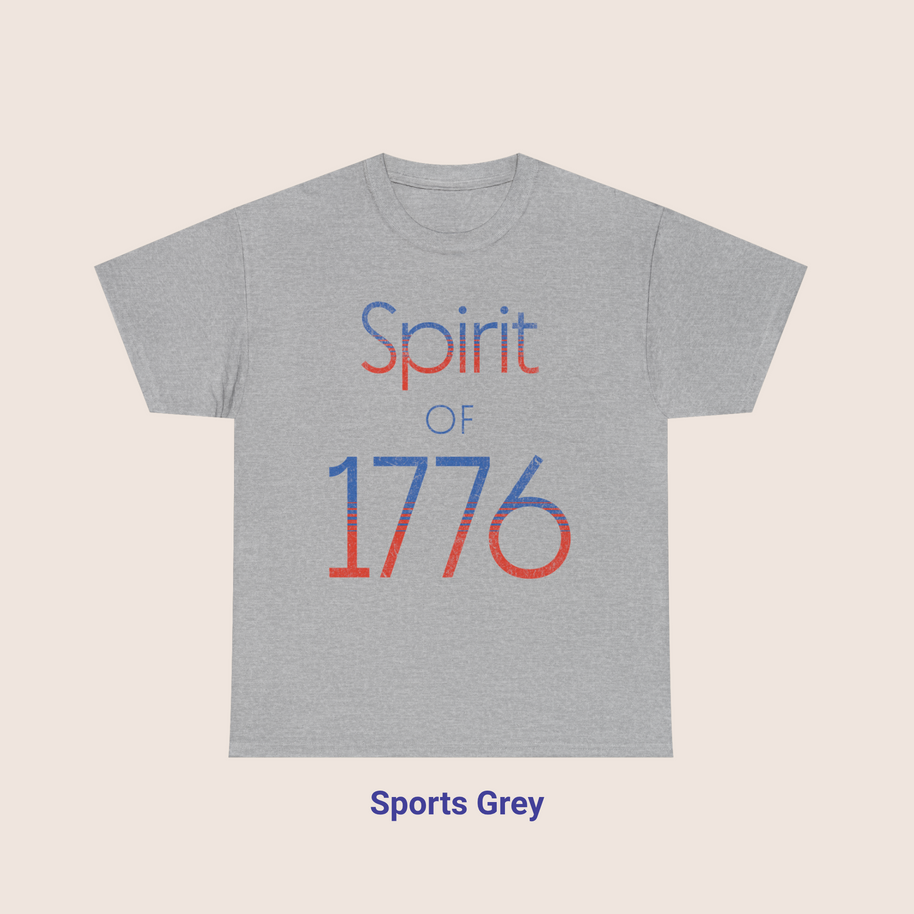 1990s Style Spirit of 1776 Distressed Graphic T-Shirt