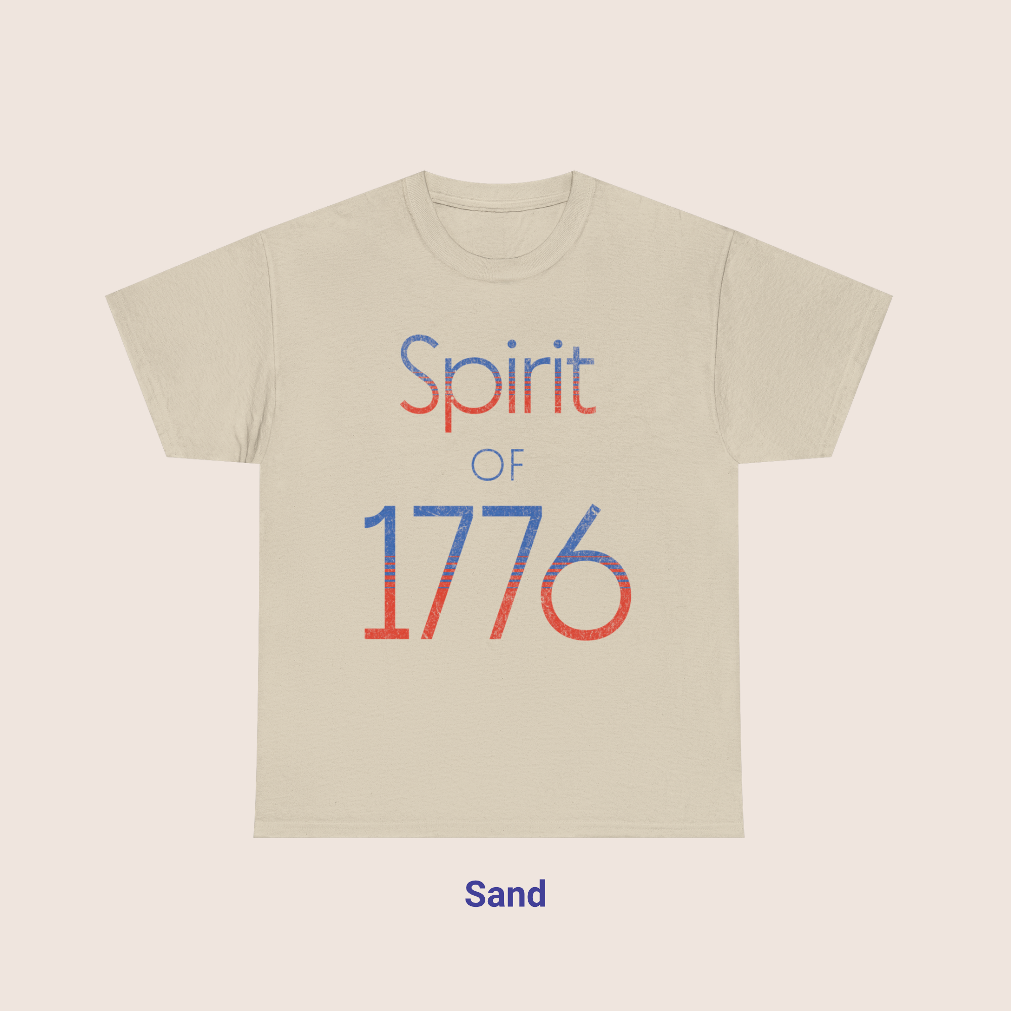 1990s Style Spirit of 1776 Distressed Graphic T-Shirt