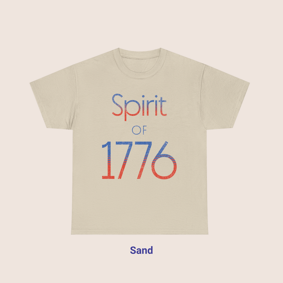 1990s Style Spirit of 1776 Distressed Graphic T-Shirt
