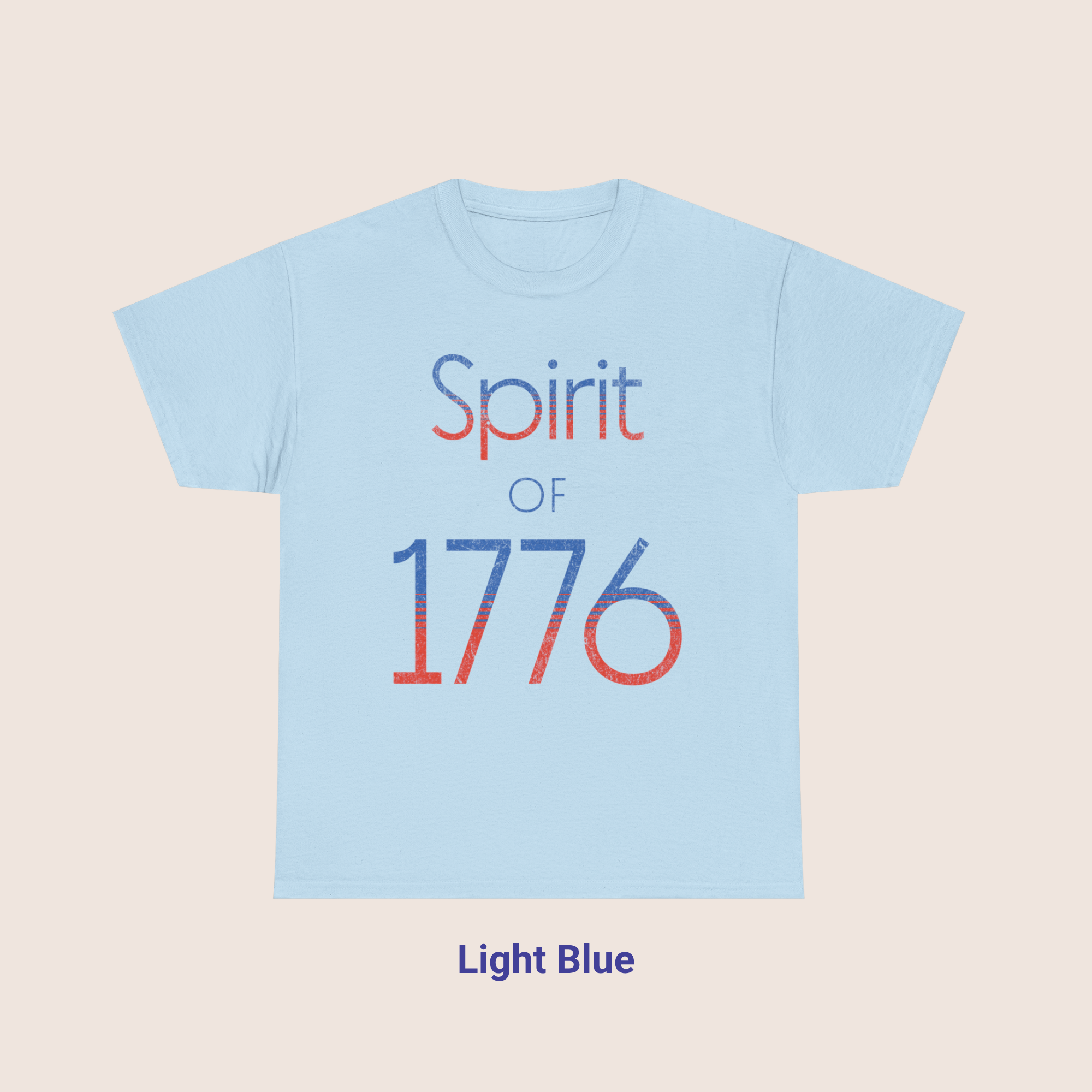 1990s Style Spirit of 1776 Distressed Graphic T-Shirt