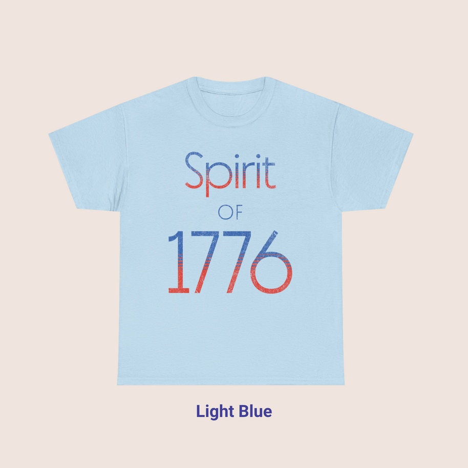 1990s Style Spirit of 1776 Distressed Graphic T-Shirt