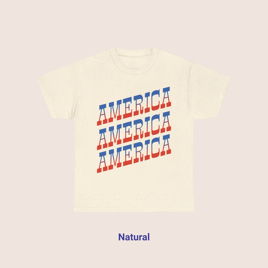 Retro AMERICA Typography Tee