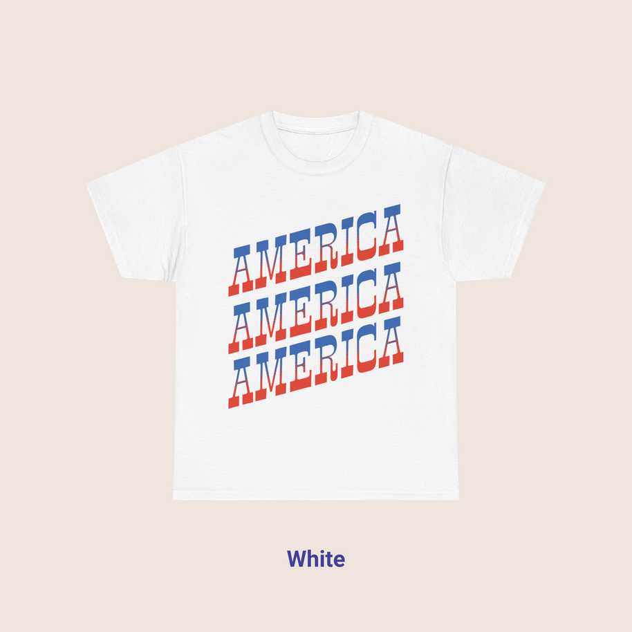 Retro AMERICA Typography Tee