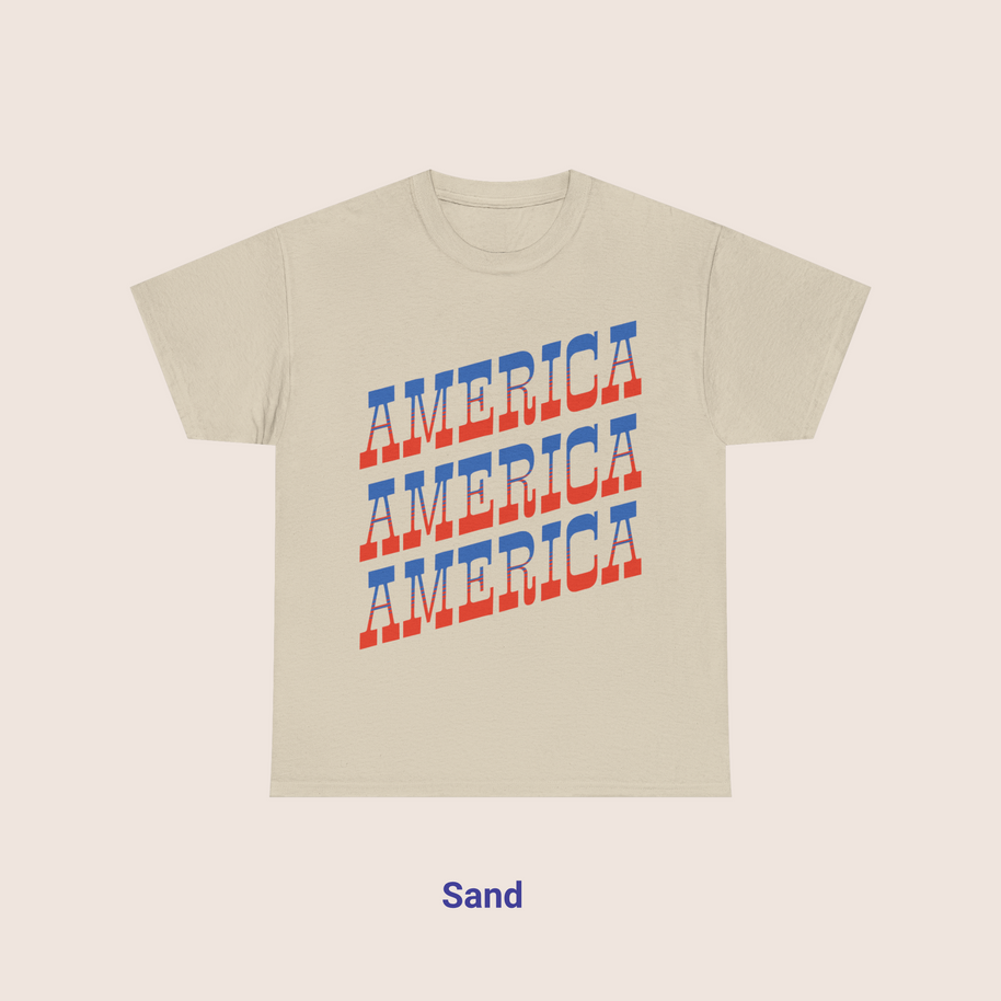 Retro AMERICA Typography Tee