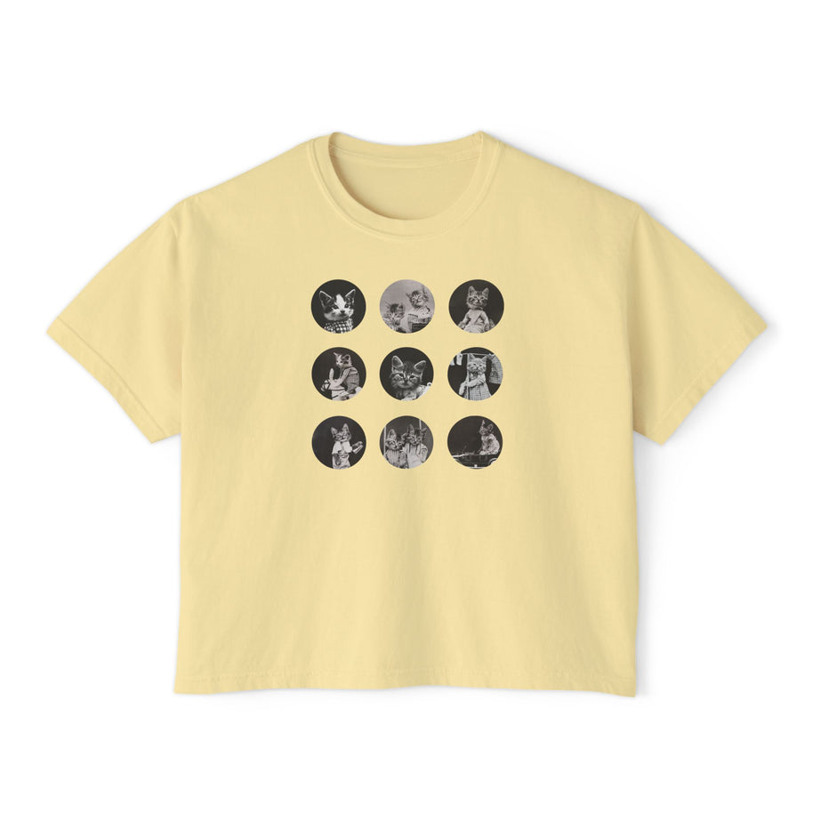 'Nine Lives' Women's Boxy Tee