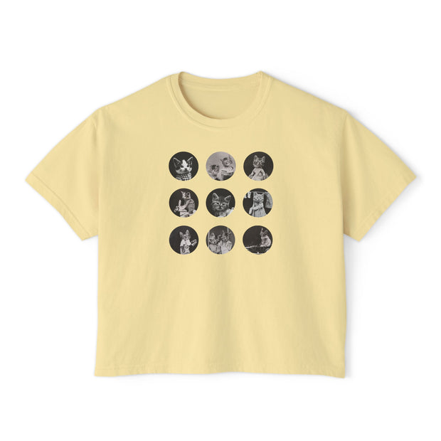 'Nine Lives' Women's Boxy Tee