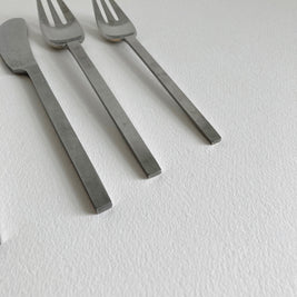 Vintage Dansk Ingot Flatware Set: MCM 4-Piece Place Setting