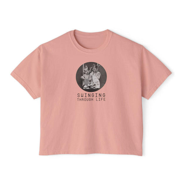 'Swinging Through Life' Women's Boxy Tee