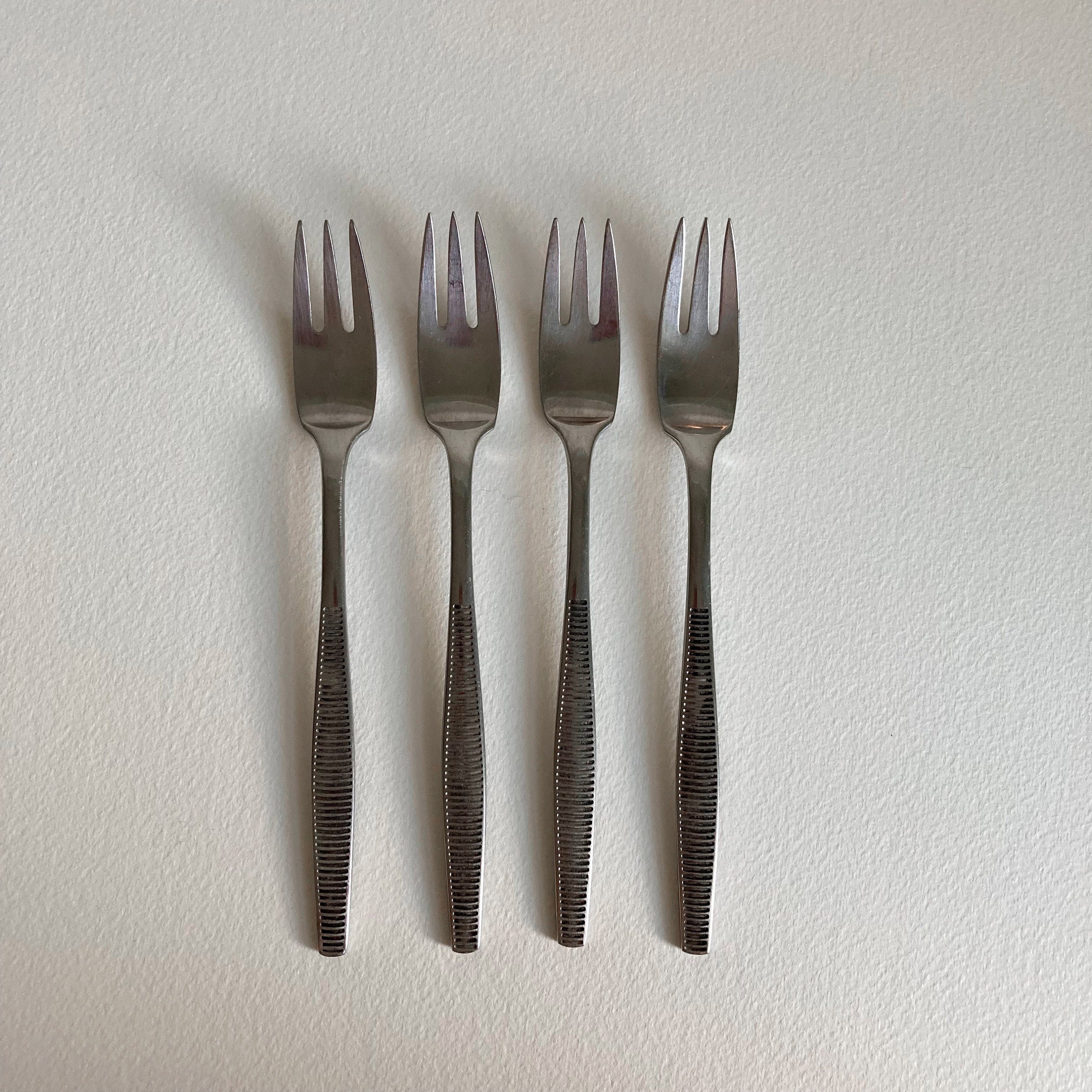 Vintage Dansk Variation VI Salad Forks (Set of 4) - Jens Quistgaard Danish Modern Flatware