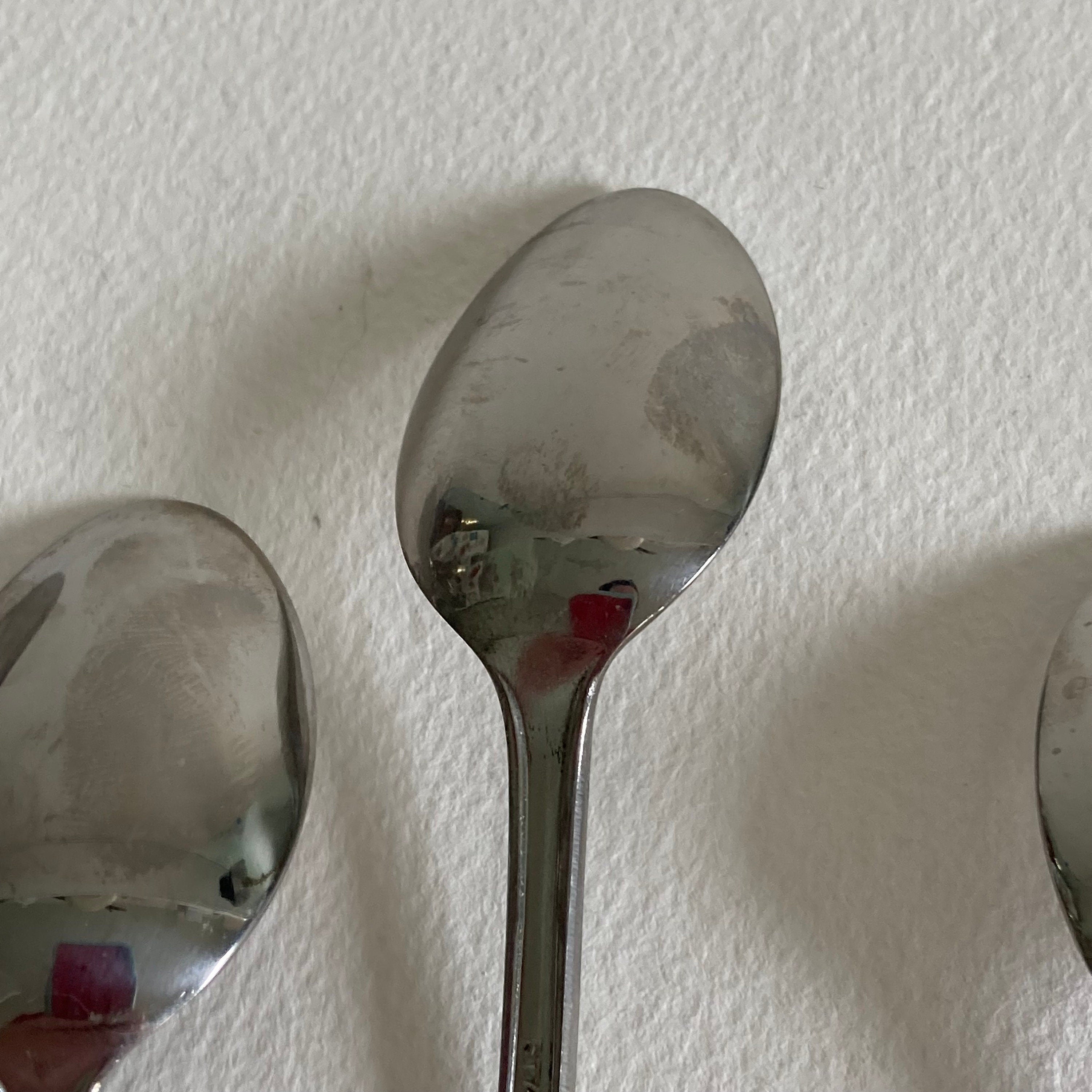 Vintage Mid-Century Modern Stainless Steel Ice Tea Spoons - Set of 8