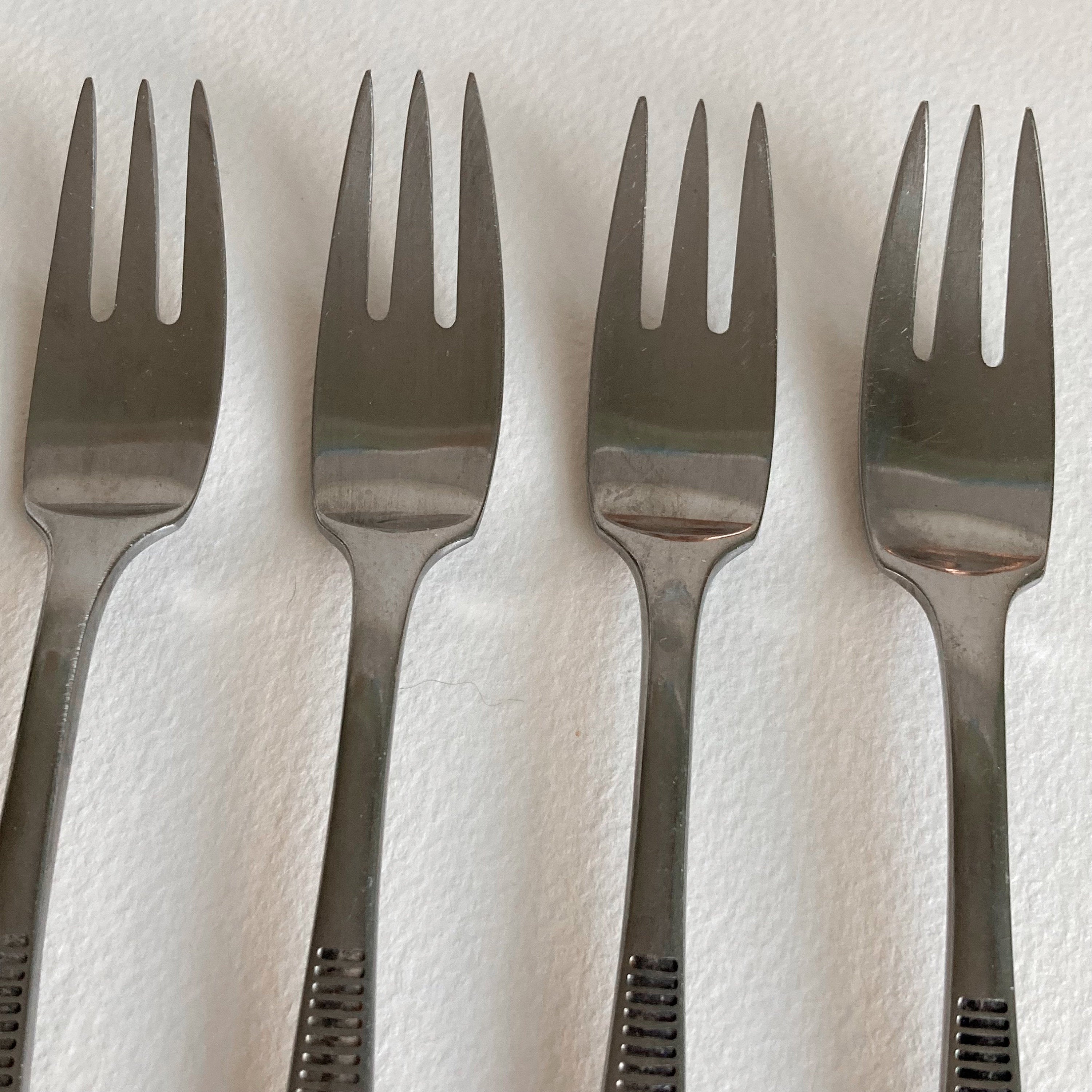 Vintage Dansk Variation VI Salad Forks (Set of 4) - Jens Quistgaard Danish Modern Flatware