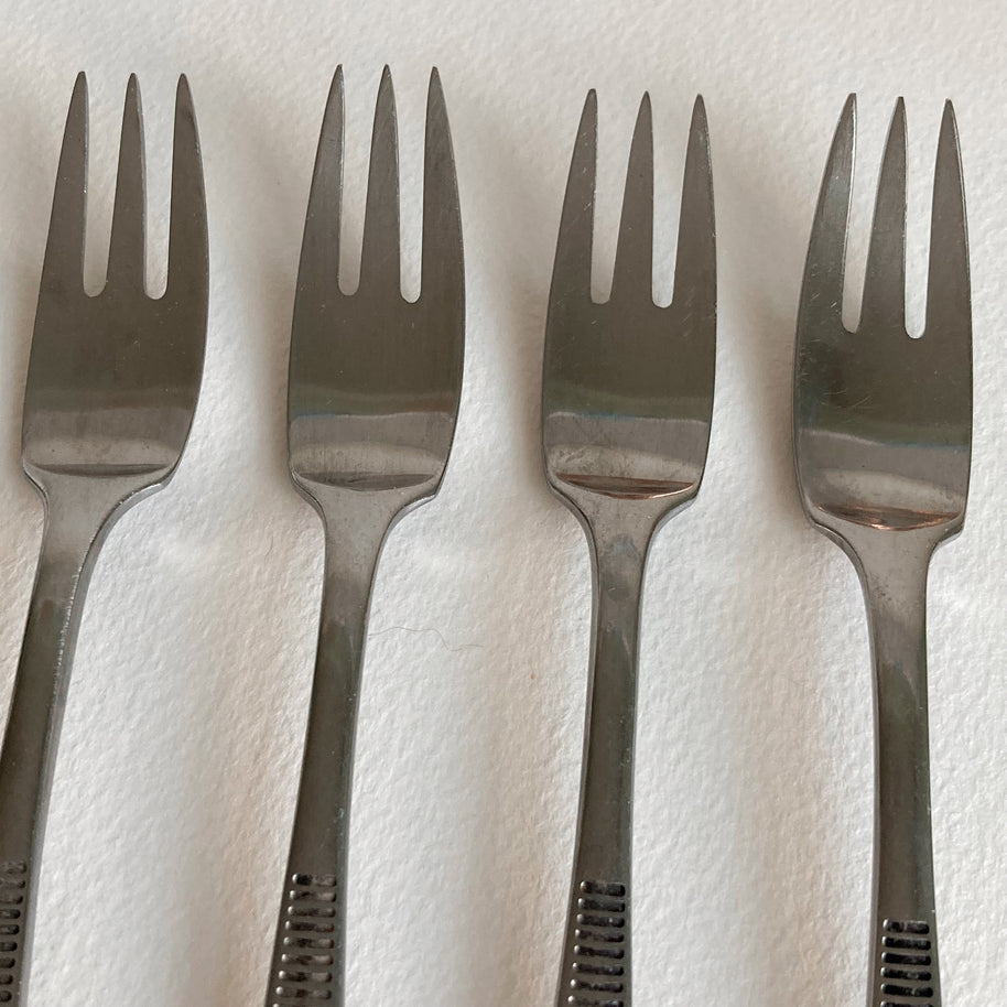 Vintage Dansk Variation VI Salad Forks (Set of 4) - Jens Quistgaard Danish Modern Flatware