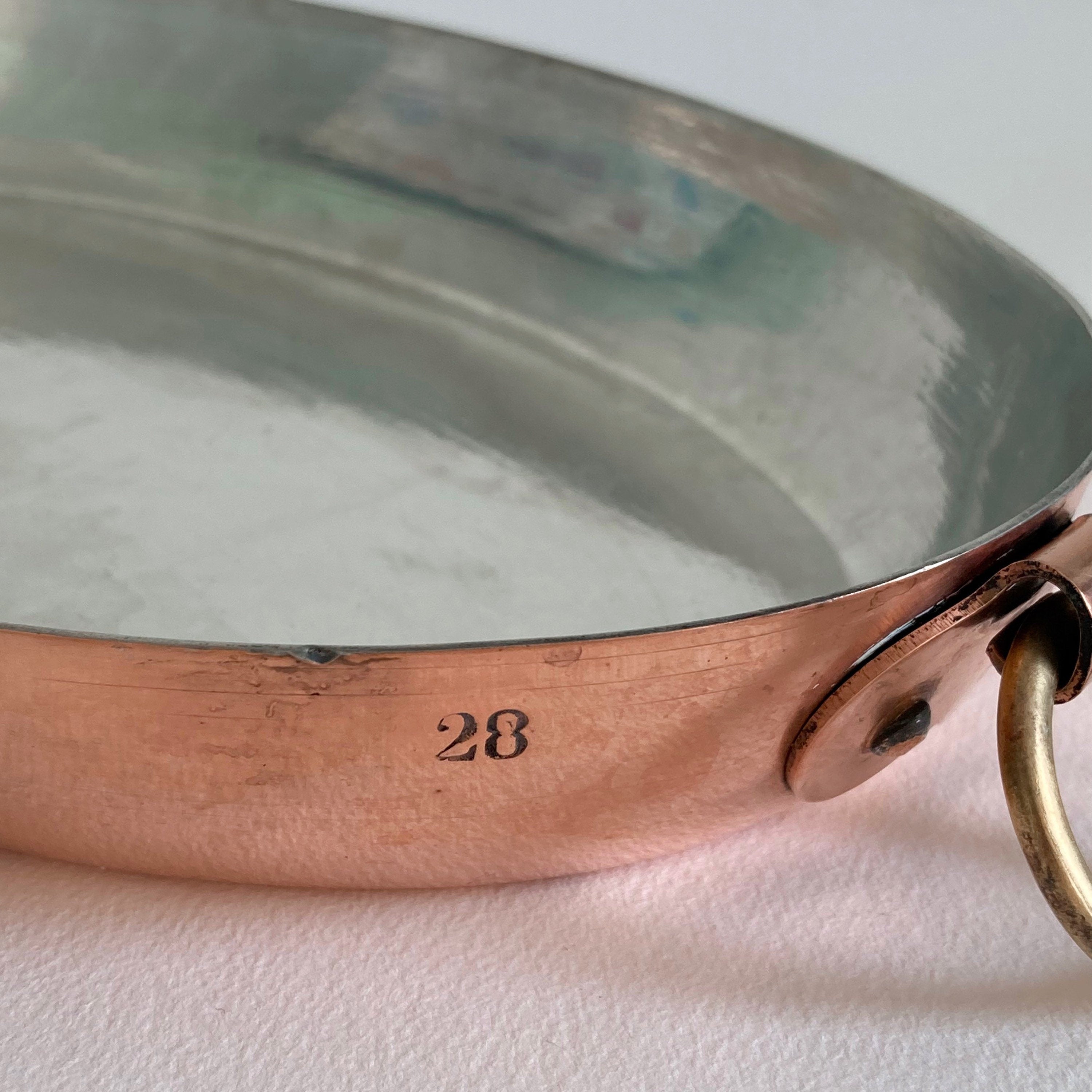 Vintage Lewis Conger Copper Au Gratin Pan: Retinned Cookware, 11 Inch