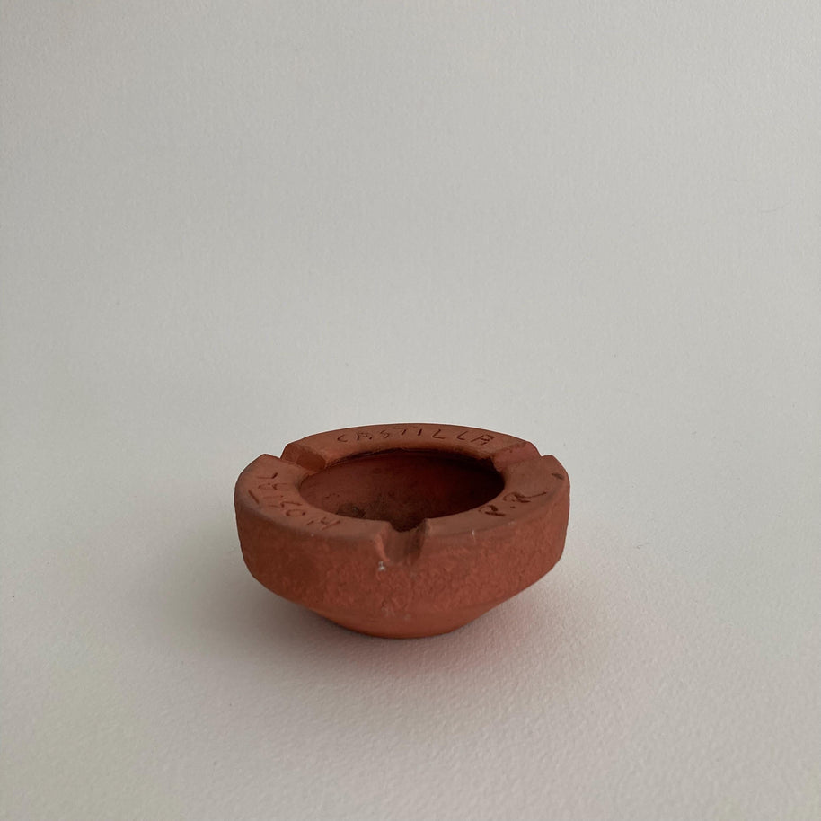 Hostal Castilla Puerto Rico Red Clay Ash Tray - 20th Century Hotel Ash Tray