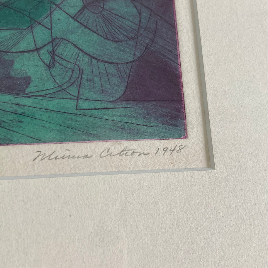 Minna Citron Abstract Etching: 
