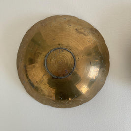 Vintage Brass Trinket Bowls - Chinese Designs - Set of 3