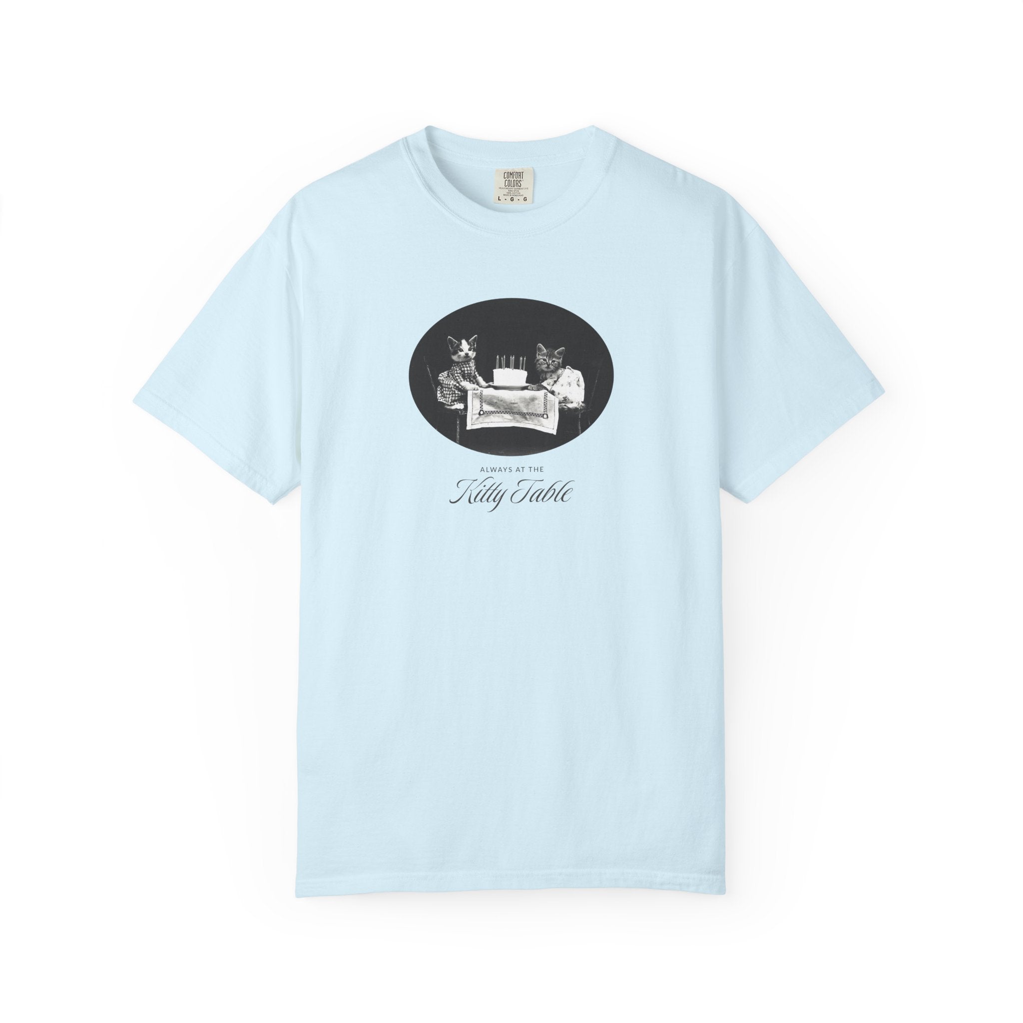 'Always at the Kitty Table' Unisex Adult Tee