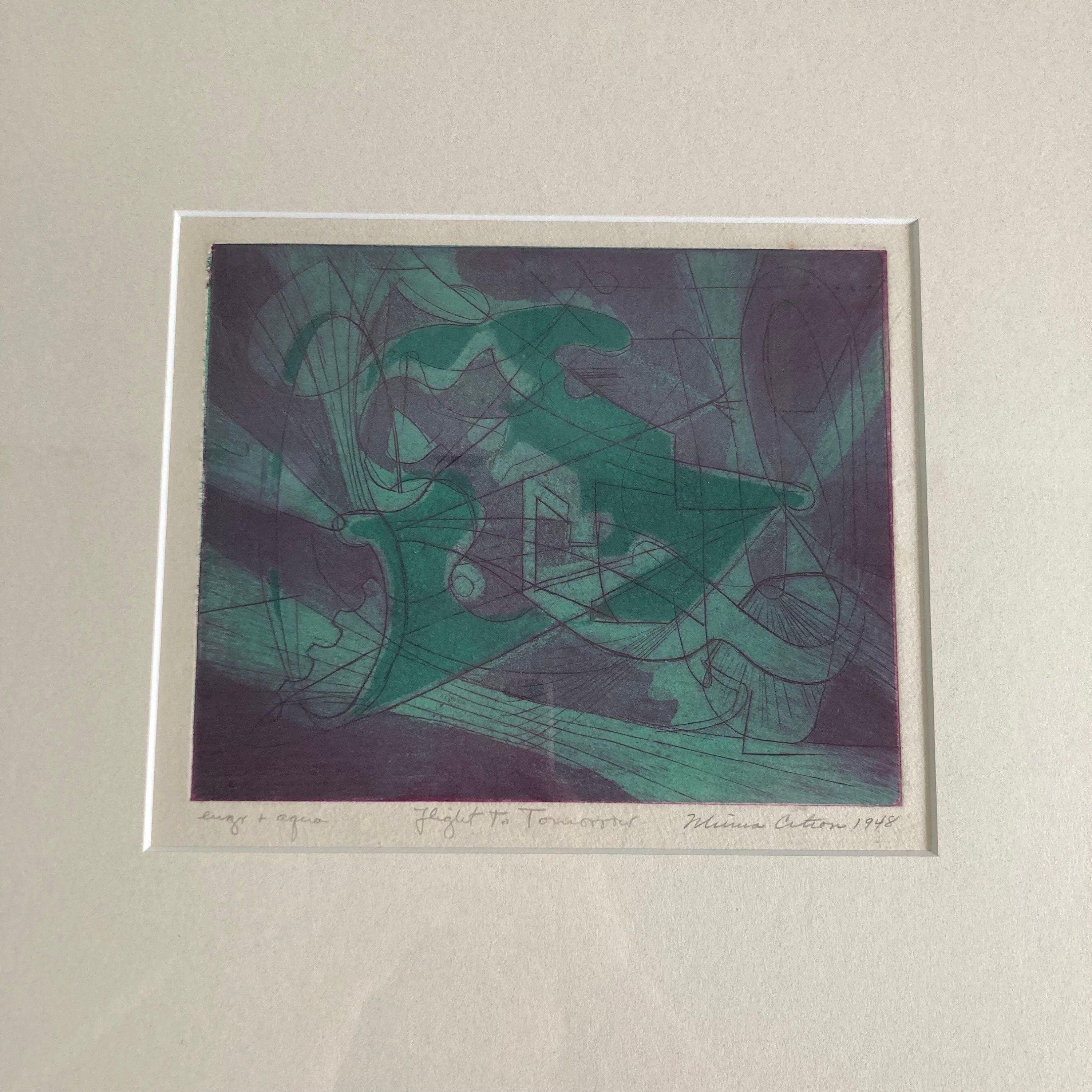 Minna Citron Abstract Etching: 