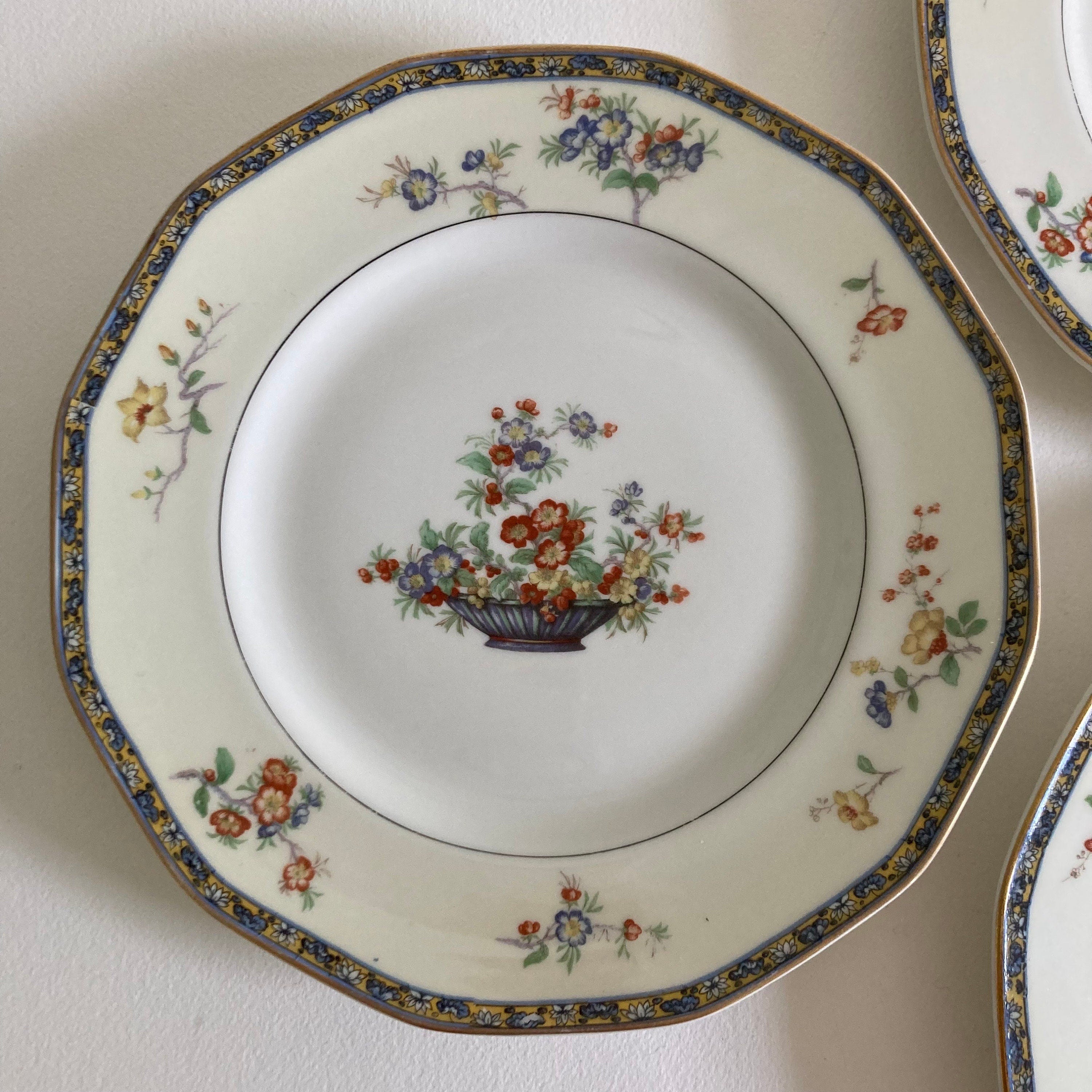 Haviland Limoges Montreux Dinner Plate: Floral Porcelain (Sold Per Plate)