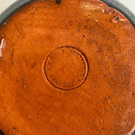 A.R. Cole Pottery Lidded Dish: Black Mica Glaze, Sanford NC